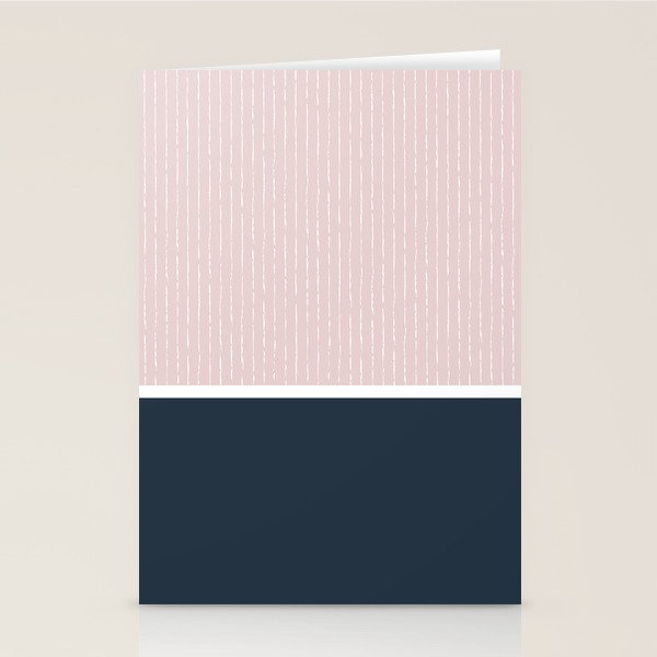 Pink & Navy Stationery Card Gallery Image 1