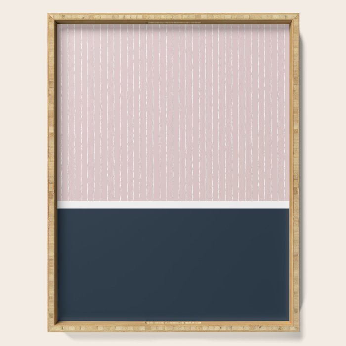 Pink & Navy Serving Tray Gallery Image 1