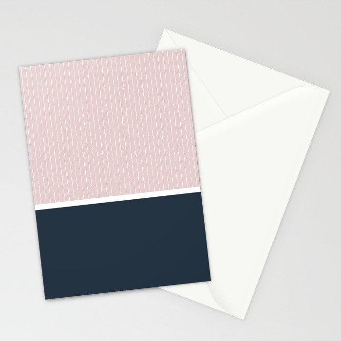 Pink & Navy Stationery Card Gallery Image 2