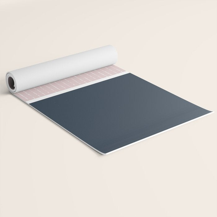 Pink & Navy Yoga Mat Gallery Image 2