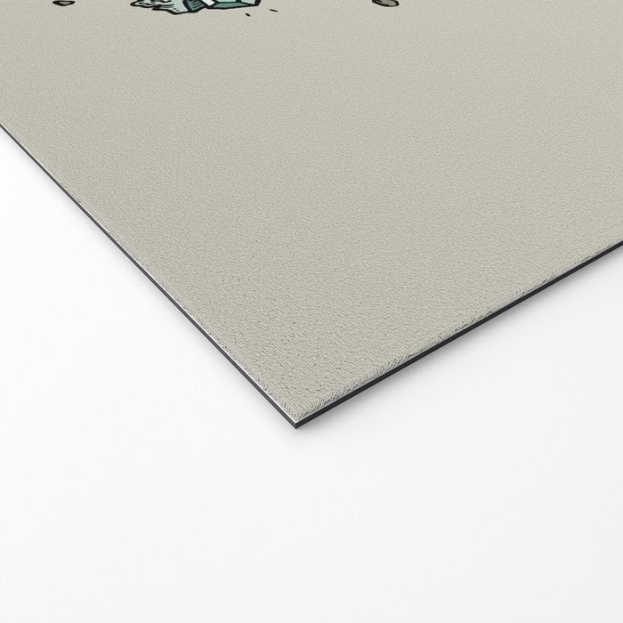 Geo-rex Vortex | Aquamarine | Dinosaur Skull Fossil Art Welcome Mat Gallery Image 2