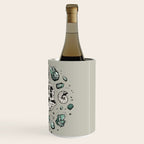 Geo-rex Vortex | Aquamarine | Dinosaur Skull Fossil Art Wine Chiller Gallery Image 3