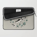 Geo-rex Vortex | Aquamarine | Dinosaur Skull Fossil Art Laptop Sleeve Gallery Image 2