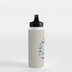 Geo-rex Vortex | Aquamarine | Dinosaur Skull Fossil Art Water Bottle Gallery Image 3