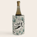Geo-rex Vortex | Aquamarine | Dinosaur Skull Fossil Art Wine Chiller Gallery Image 1