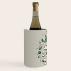 Geo-rex Vortex | Aquamarine | Dinosaur Skull Fossil Art Wine Chiller Gallery Image 2