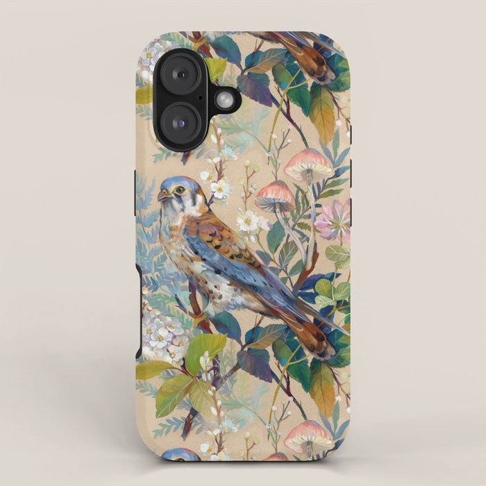 Floral Falcon Garden iPhone Case Gallery Image 1