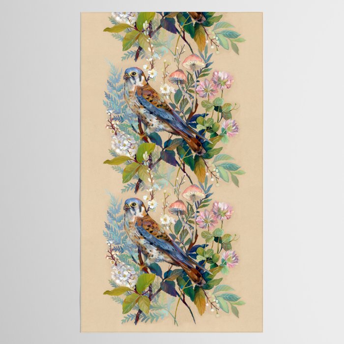 Floral Falcon Garden Tablecloth Gallery Image 2
