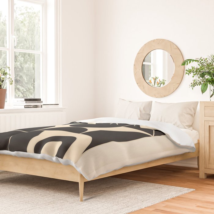Geometric Shapes Black and White 4 Duvet Cover Gallery Image 2