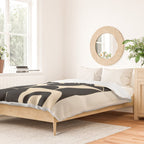Geometric Shapes Black and White 4 Duvet Cover Gallery Image 2
