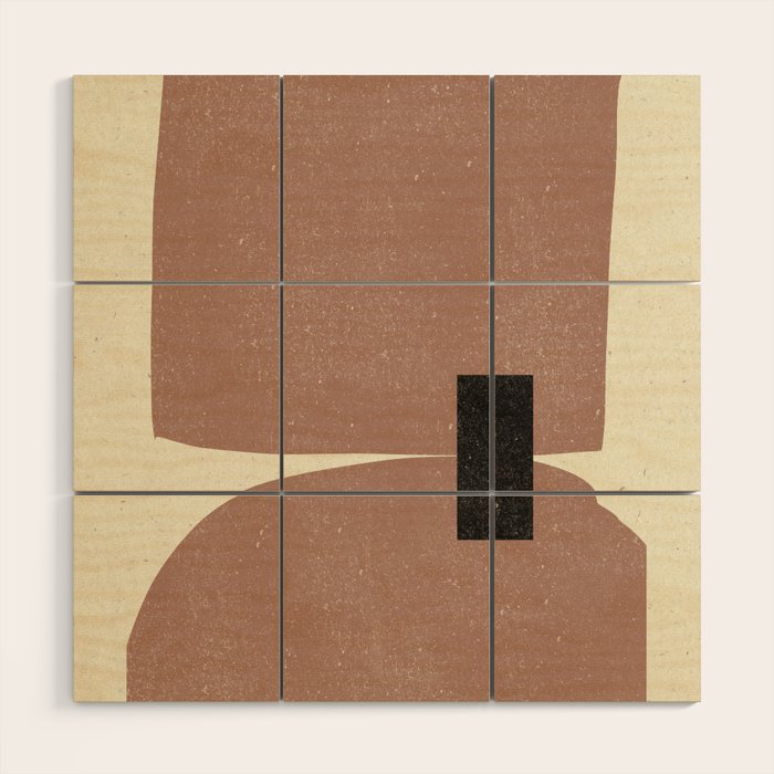 Desert Stone Collage Wood Wall Art Gallery Image 1