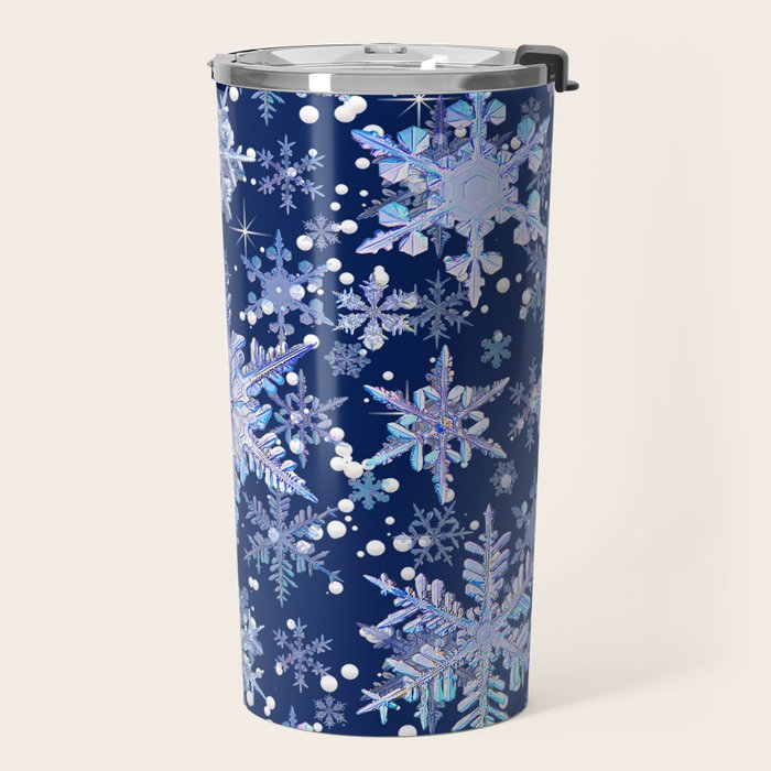 Snowflakes #3 Travel Mug Gallery Image 2