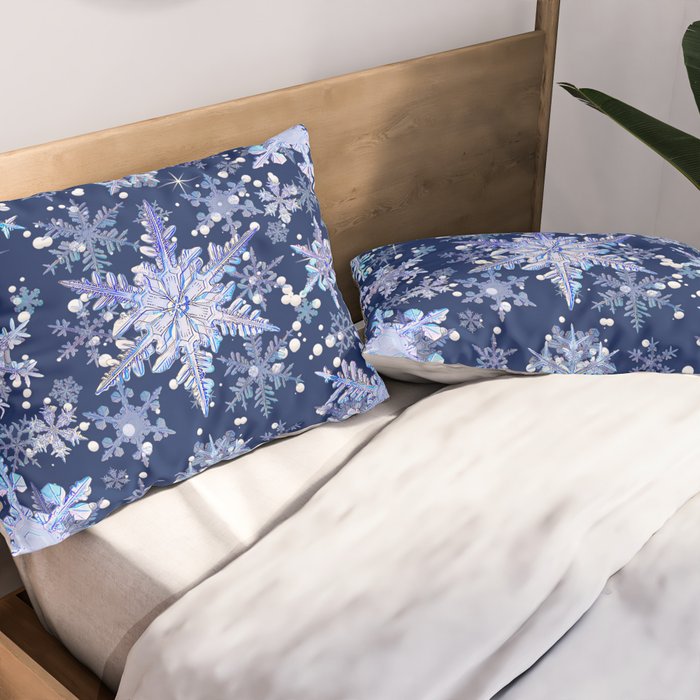 Snowflakes #3 Pillow Sham Gallery Image 2