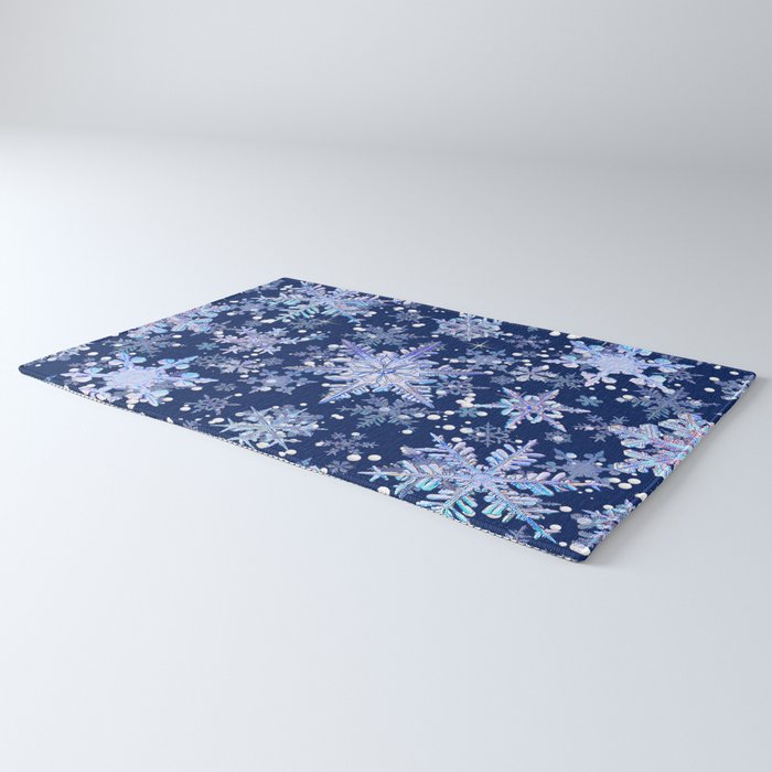 Snowflakes #3 Rug Gallery Image 3