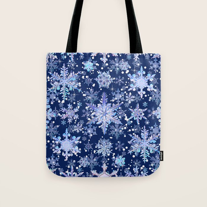 Snowflakes #3 Tote Bag Gallery Image 1
