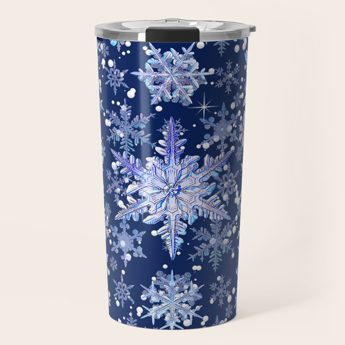Snowflakes #3 Travel Mug Gallery Image 1