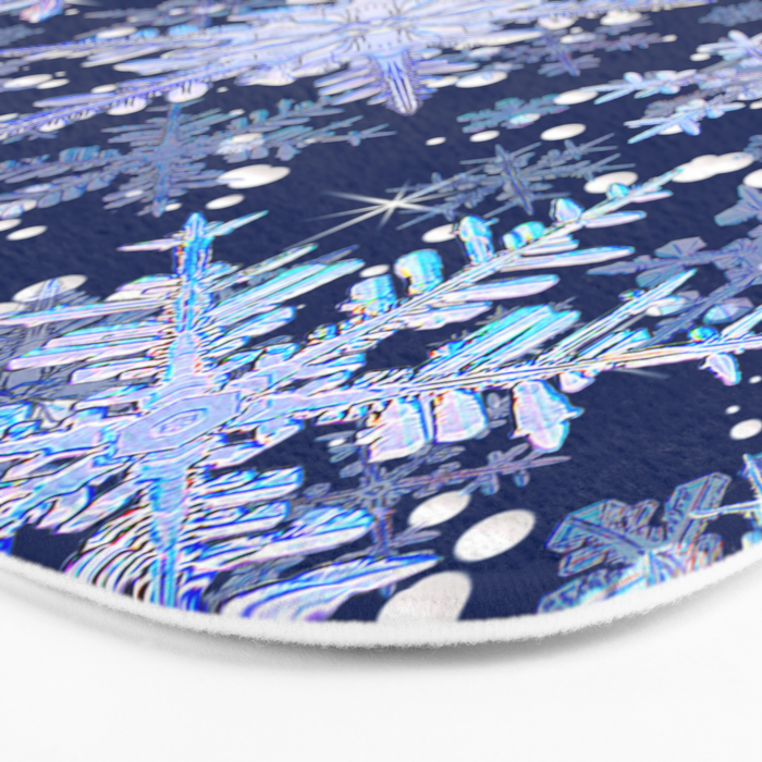 Snowflakes #3 Bath Mat Gallery Image 3