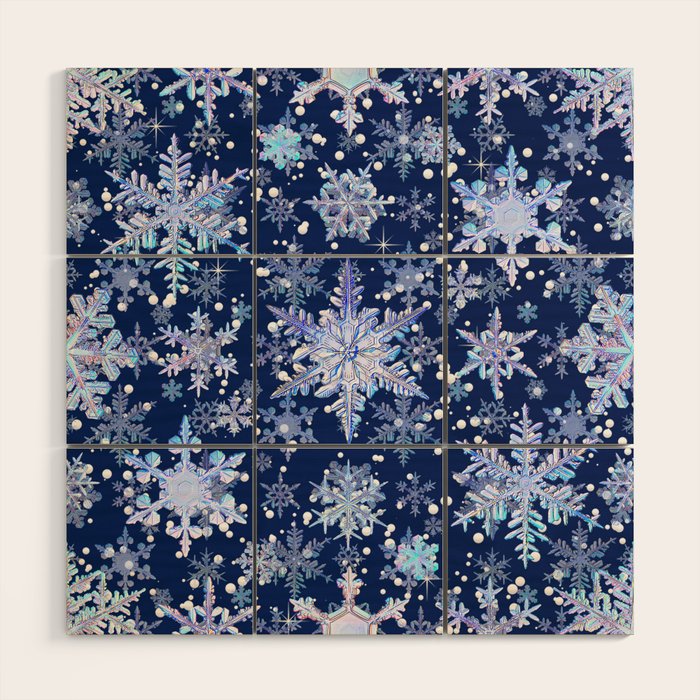 Snowflakes #3 Wood Wall Art Gallery Image 1