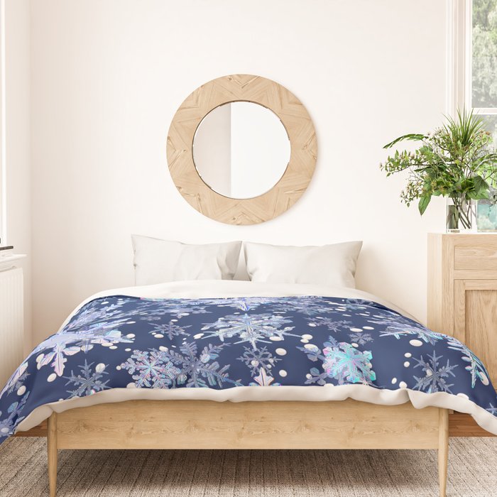 Snowflakes #3 Duvet Cover Gallery Image 3