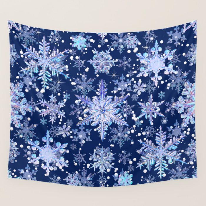 Snowflakes #3 Wall Tapestry