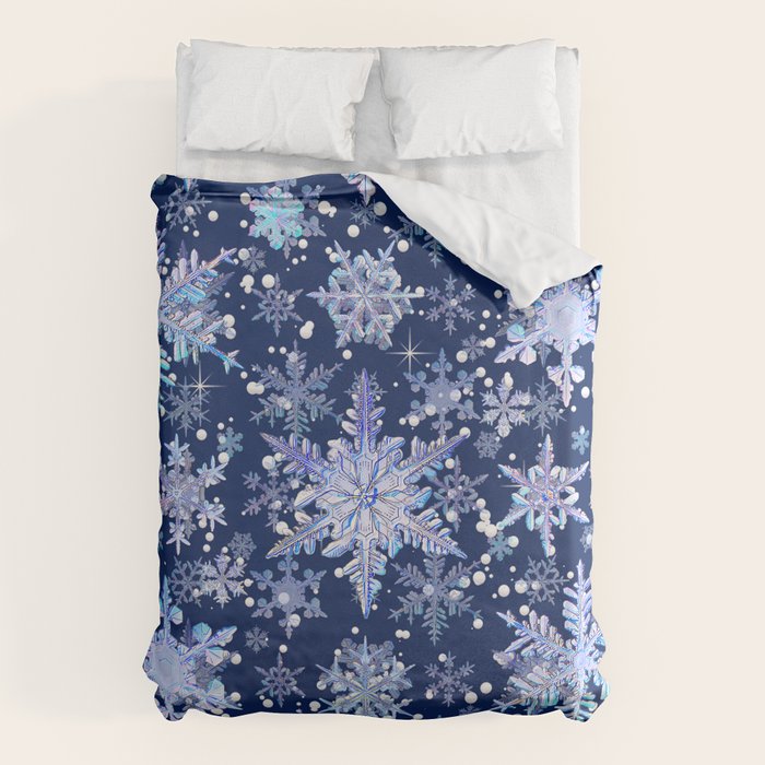 Snowflakes #3 Duvet Cover Gallery Image 6