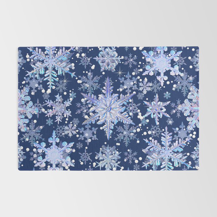 Snowflakes #3 Rug Gallery Image 2