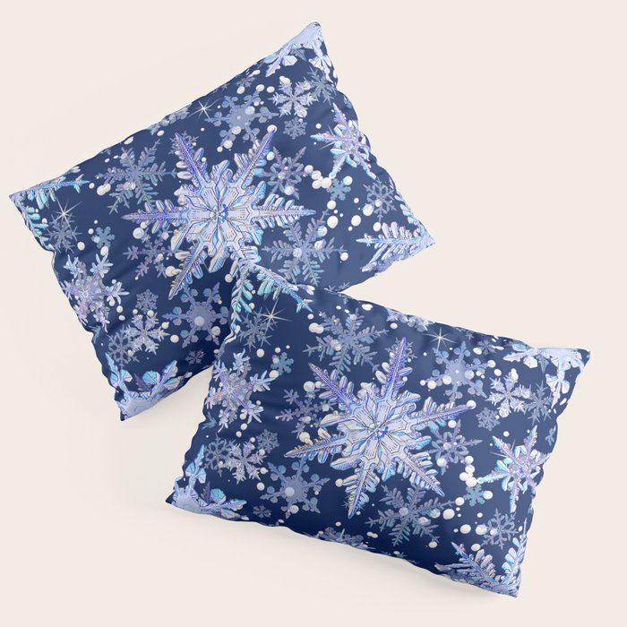Snowflakes #3 Pillow Sham Gallery Image 1