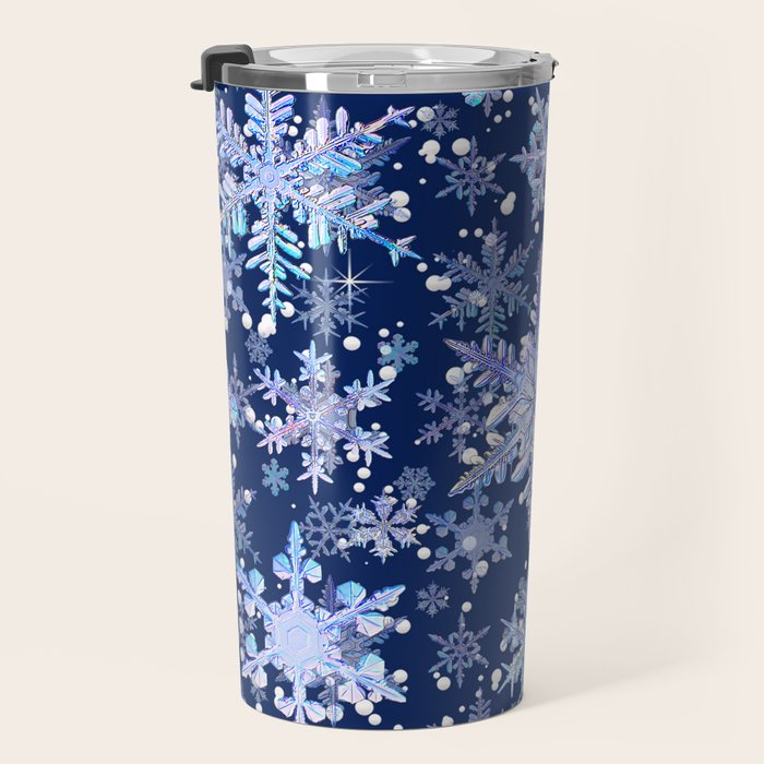 Snowflakes #3 Travel Mug Gallery Image 3