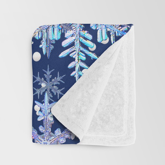 Snowflakes #3 Throw Blanket Gallery Image 3