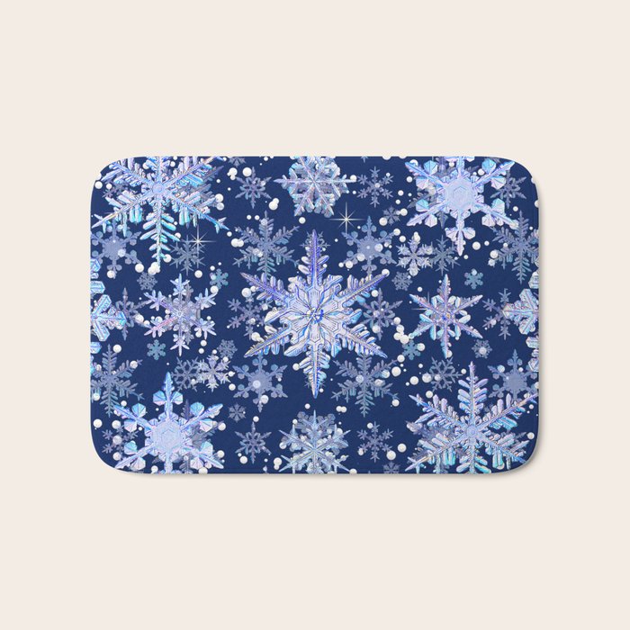 Snowflakes #3 Bath Mat Gallery Image 1