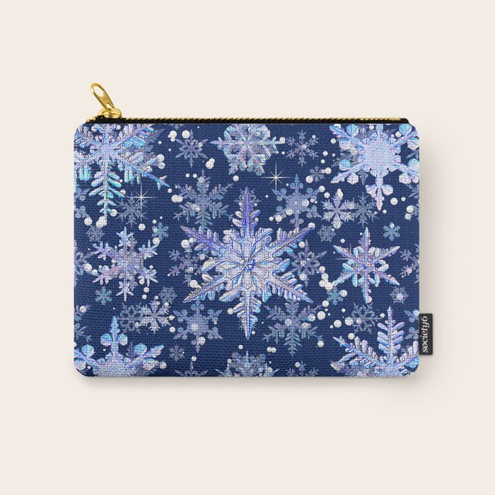 Snowflakes #3 Carry All Pouch Gallery Image 1