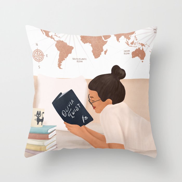 Good Read 03 Throw Pillow Gallery Image 6