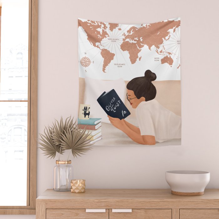 Good Read 03 Wall Tapestry Gallery Image 2