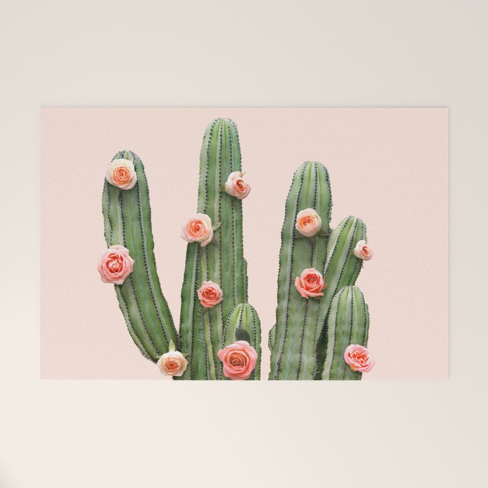 CACTUS AND ROSES Welcome Mat Gallery Image 1
