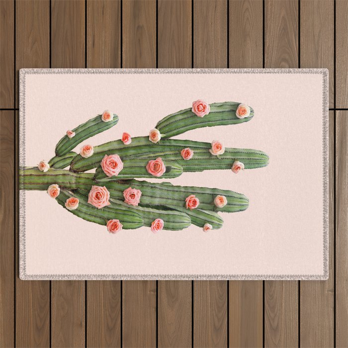 CACTUS AND ROSES Outdoor Rug Gallery Image 1