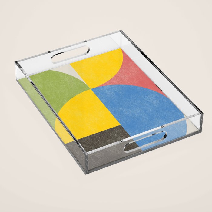 Retro Shapes Acrylic Tray Gallery Image 1