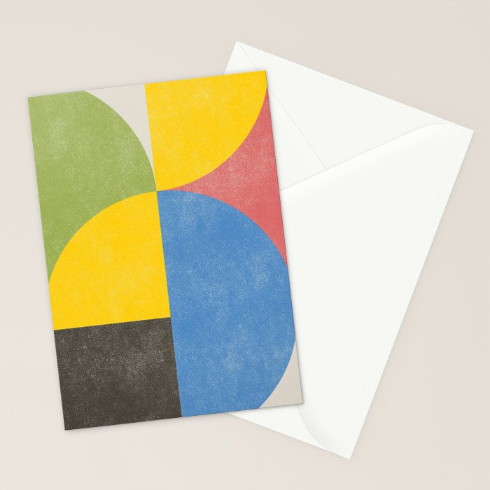 Retro Shapes Stationery Card Gallery Image 2