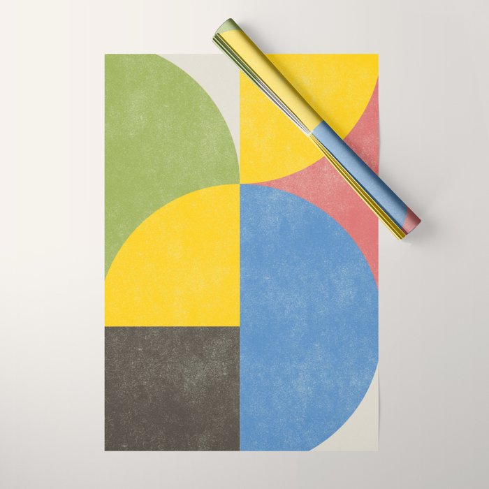 Retro Shapes Wrapping Paper Gallery Image 1