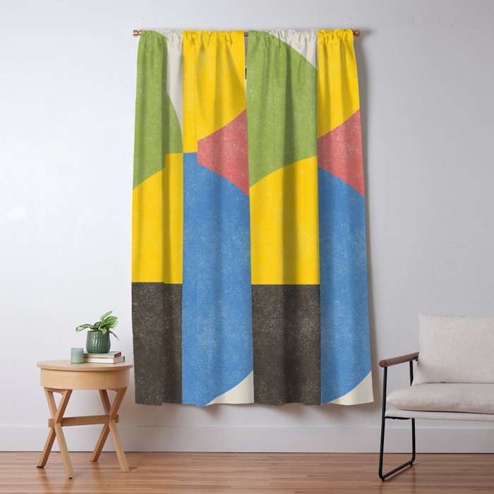 Retro Shapes Window Curtain Gallery Image 5