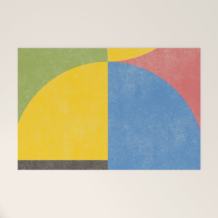 Retro Shapes Welcome Mat Gallery Image 1