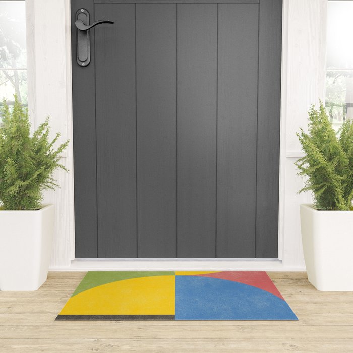 Retro Shapes Welcome Mat Gallery Image 3