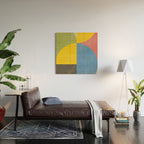 Retro Shapes Wood Wall Art Gallery Image 2