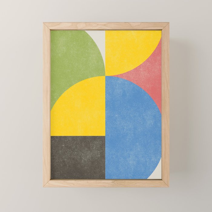 Retro Shapes Mini Art Print Gallery Image 1