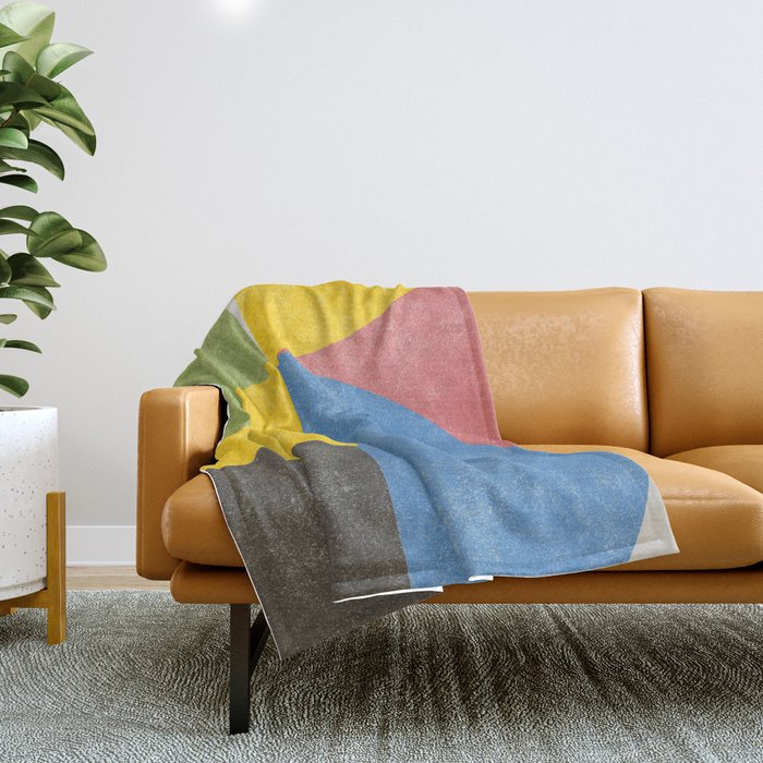 Retro Shapes Throw Blanket Gallery Image 1