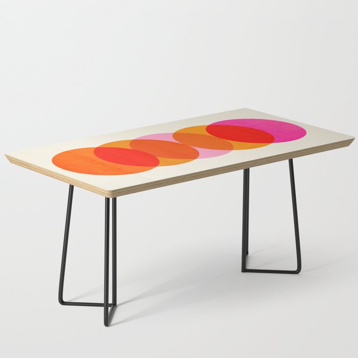 Abstraction_COLOUR_CIRCLES_001 Coffee Table Gallery Image 1