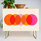 Abstraction_COLOUR_CIRCLES_001 Credenza Gallery Image 1