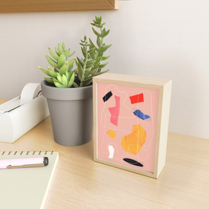 Minimal Abstract Shapes 90 Mini Art Print Gallery Image 2