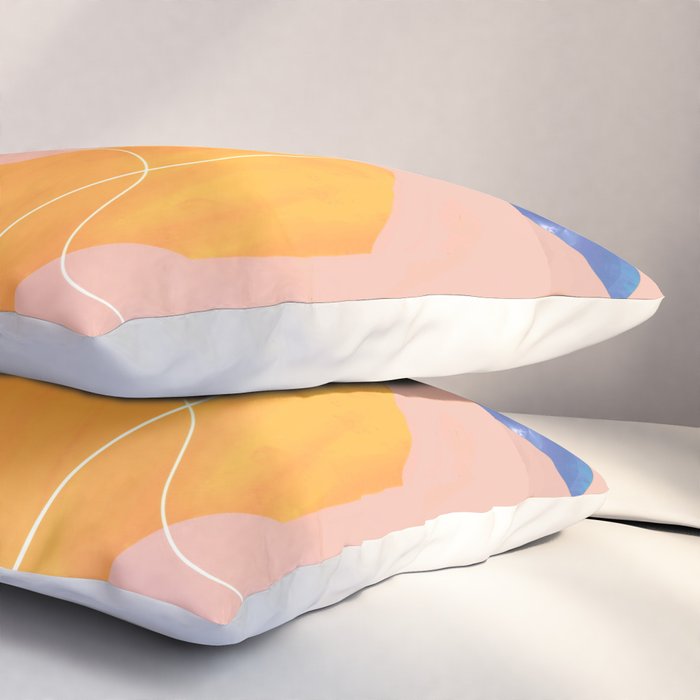 Minimal Abstract Shapes 90 Pillow Sham Gallery Image 3
