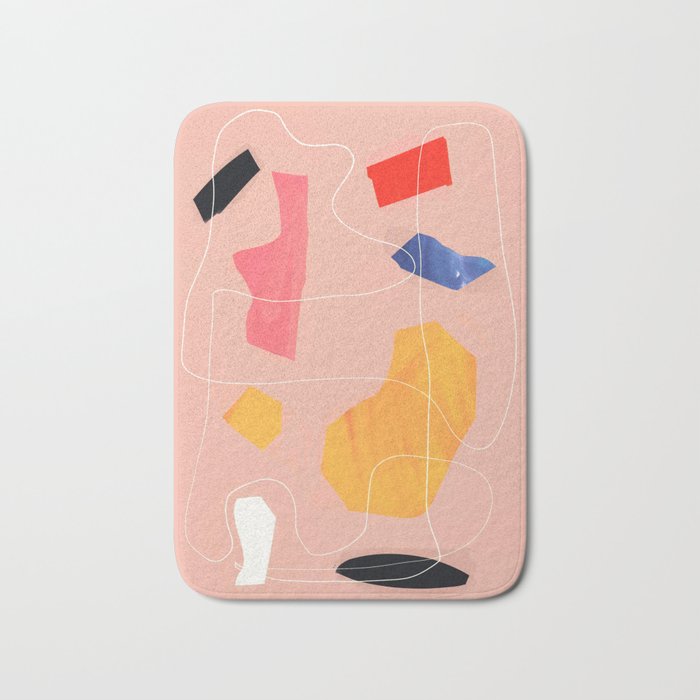 Minimal Abstract Shapes 90 Bath Mat Gallery Image 1