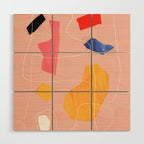 Minimal Abstract Shapes 90 Wood Wall Art Gallery Image 1